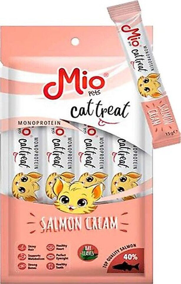 MİO ÖDÜL MAMASI 15 GR- KREMA&SOMONLU